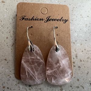 Rose quartz earrings